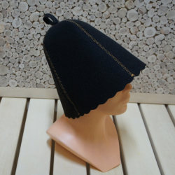 czapka, czapki, do sauny, saun, term, kolor, czarny